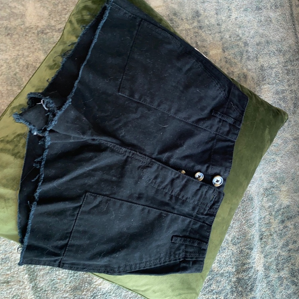 Black High Waisted Shorts
